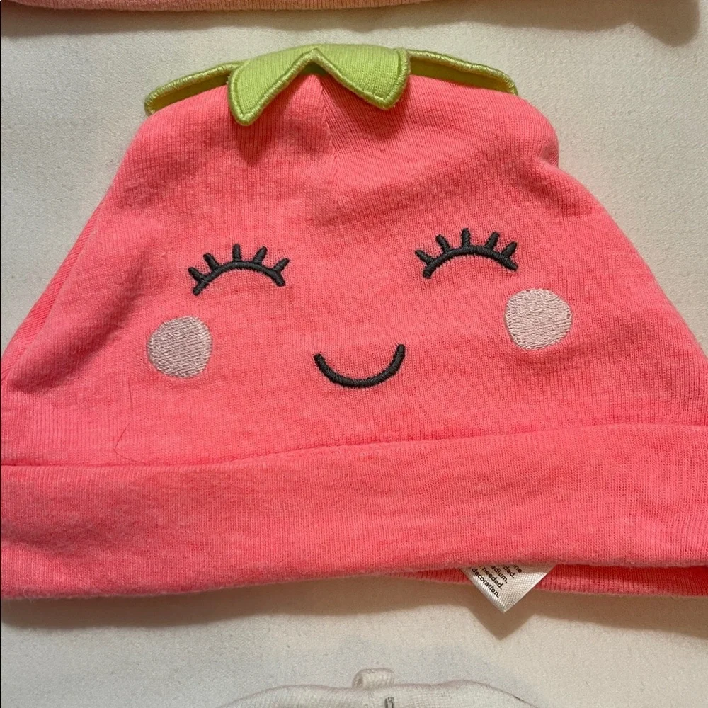 Pink and White Kids Hats and Underwear/panties